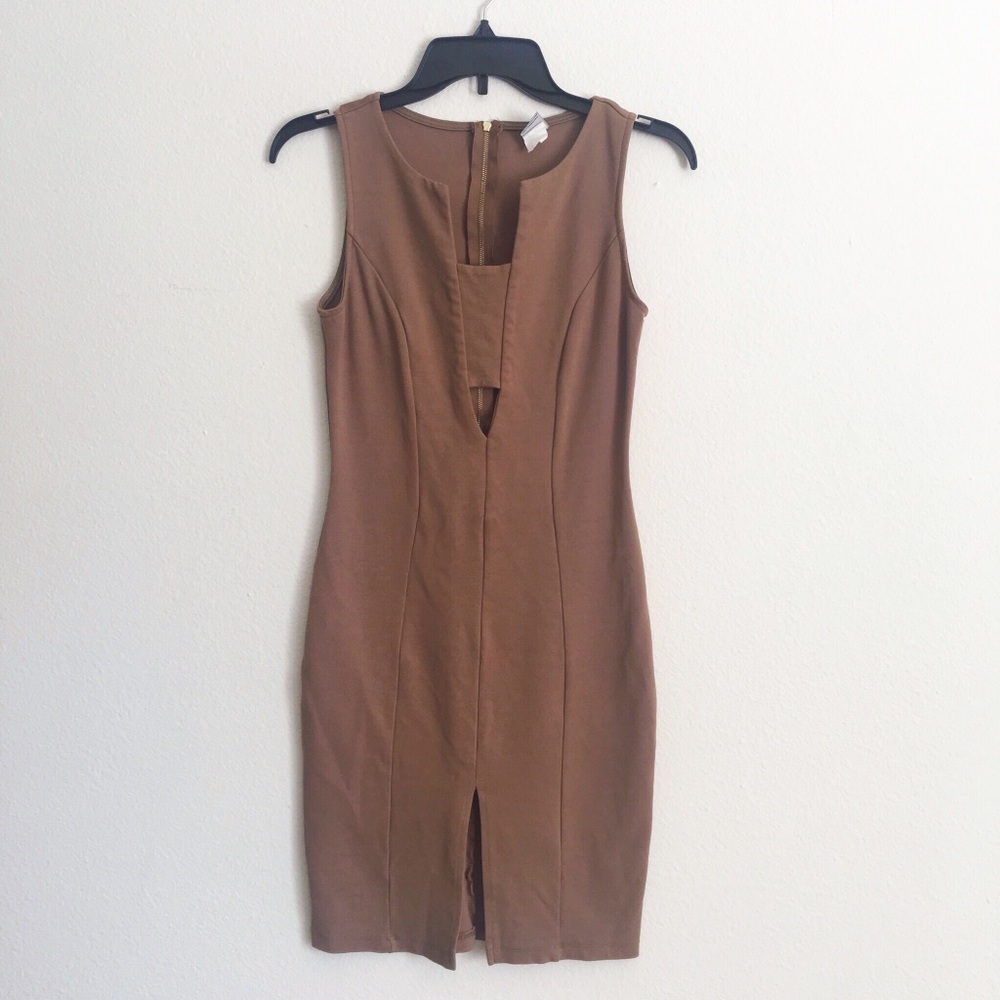 Privately Privilege | Dark Tan/Brownish Dress